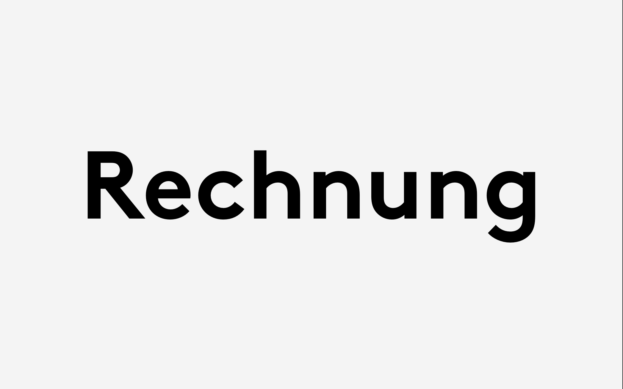 Rechnung