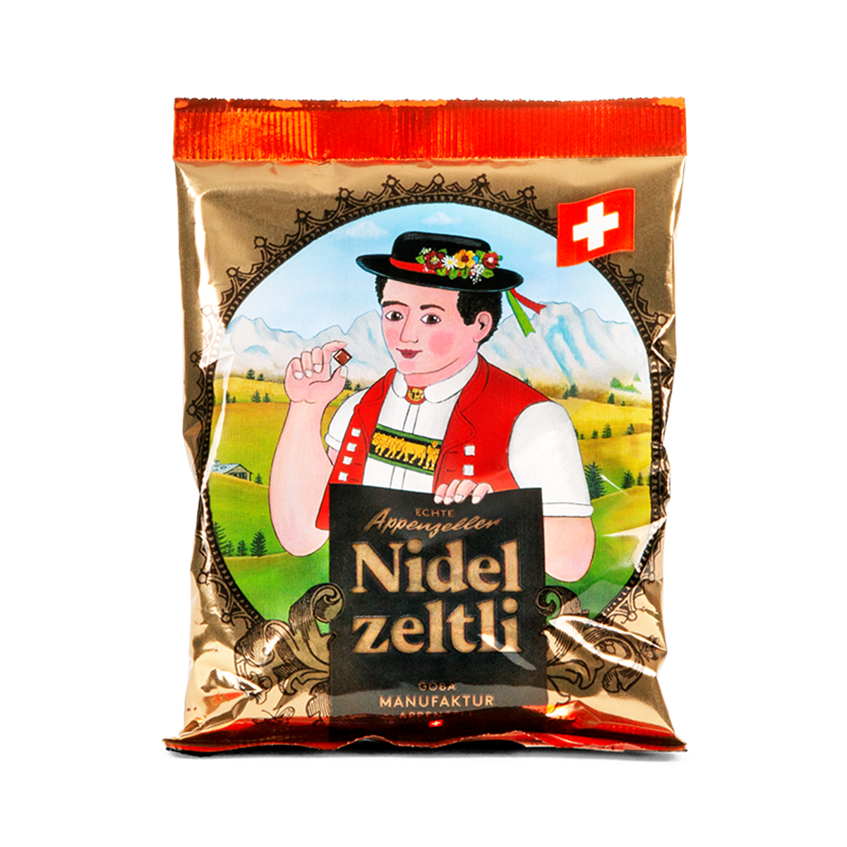 Appenzeller Nidelzeltli im Beutel